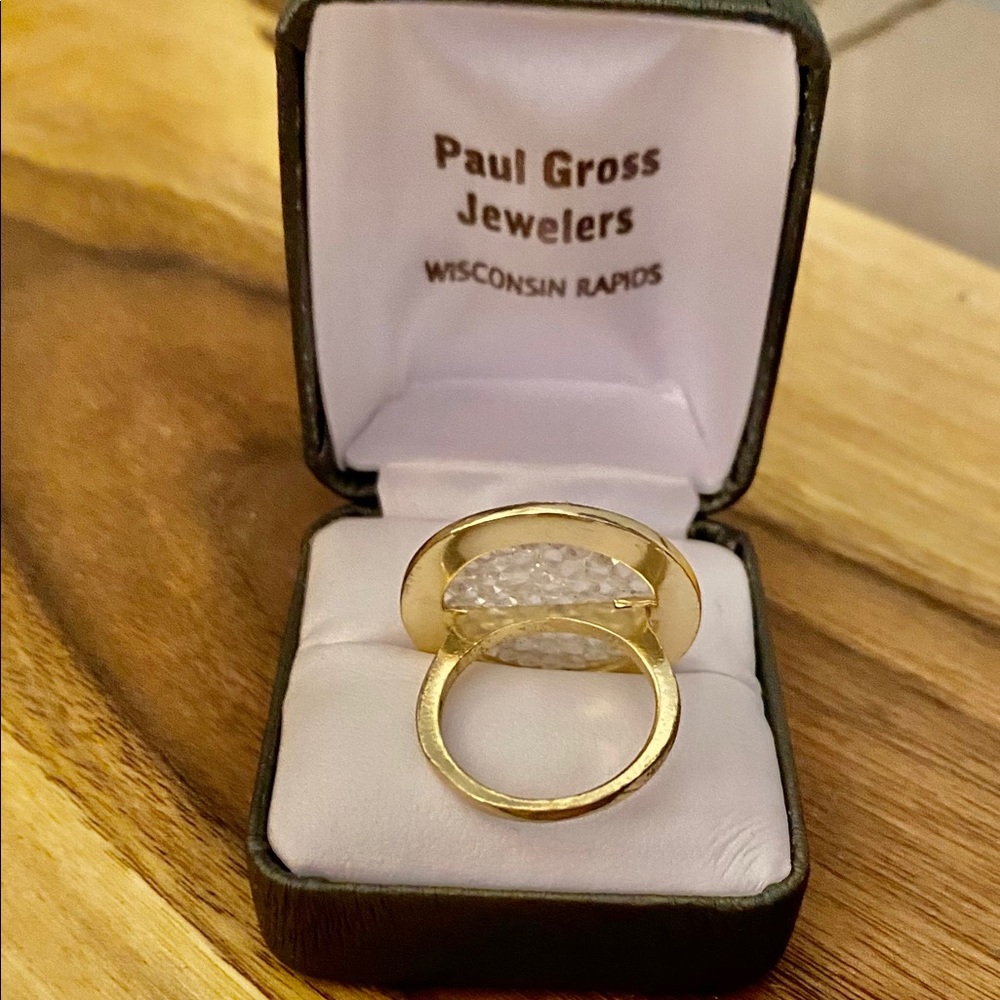 Gold Swarovski Ring - Picture 3 of 3